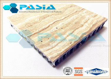 China Innenwandgestaltungs-leichte Fassadenelemente, Travertin-zusammengesetzte Steinplatten fournisseur
